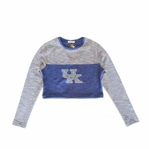 NWT UK Wildcats Kentucky blue terry crop top small